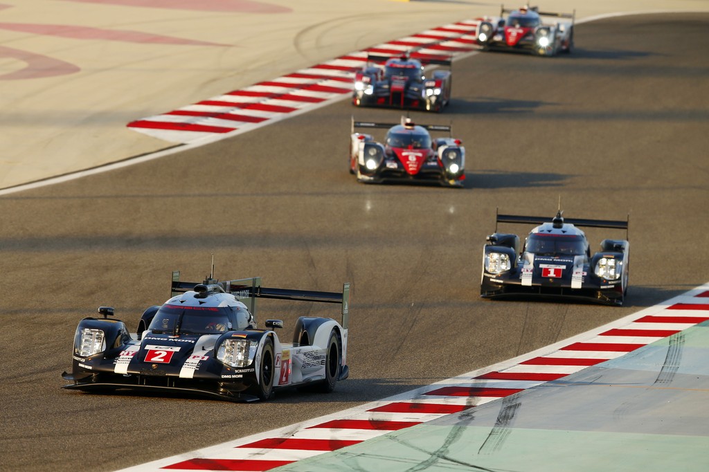 Porsche 919 Hybrid, Porsche Team 2: Romain Dumas, Neel Jani, Marc Lieb; Porsche Team 1: Timo Bernhard, Brendon Hartley, Mark Webber
(Foto: Porsche)